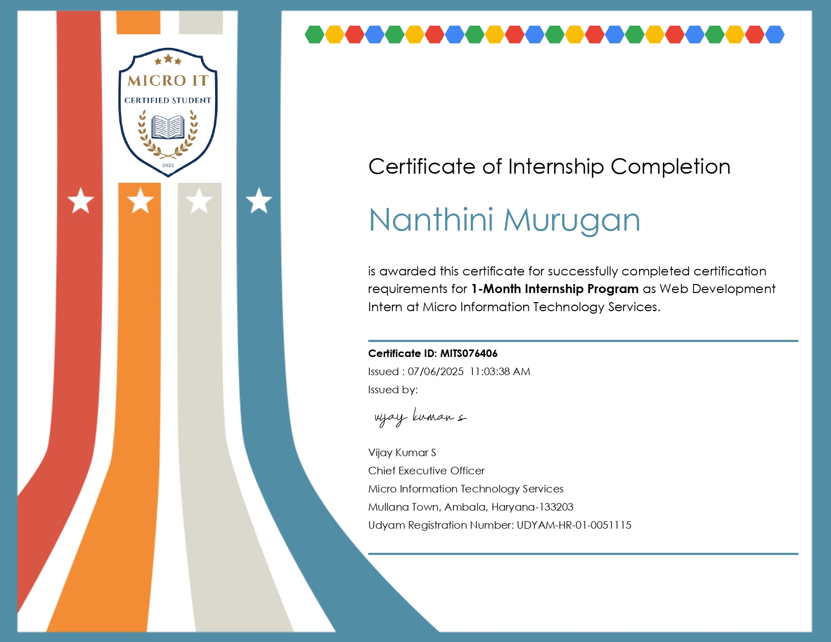Certificate 3